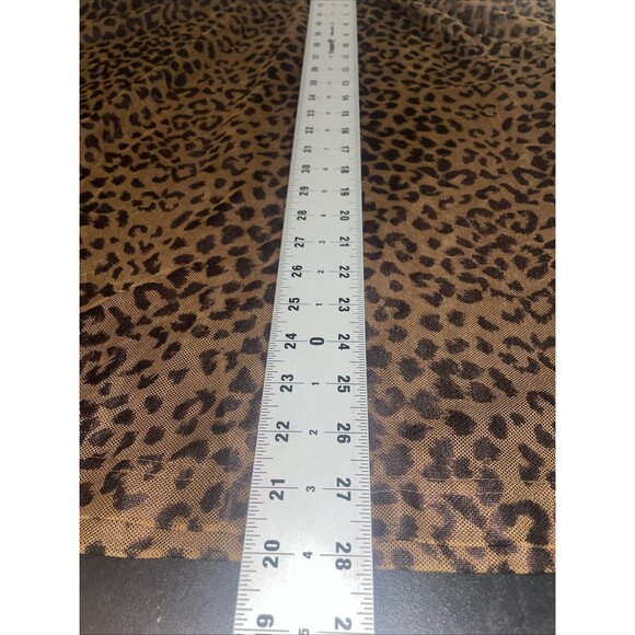 Plus Size Top 26/28 Leopard Sheer Mesh Animal Print Mob Wife Glam Night Out Boho - Picture 8 of 8